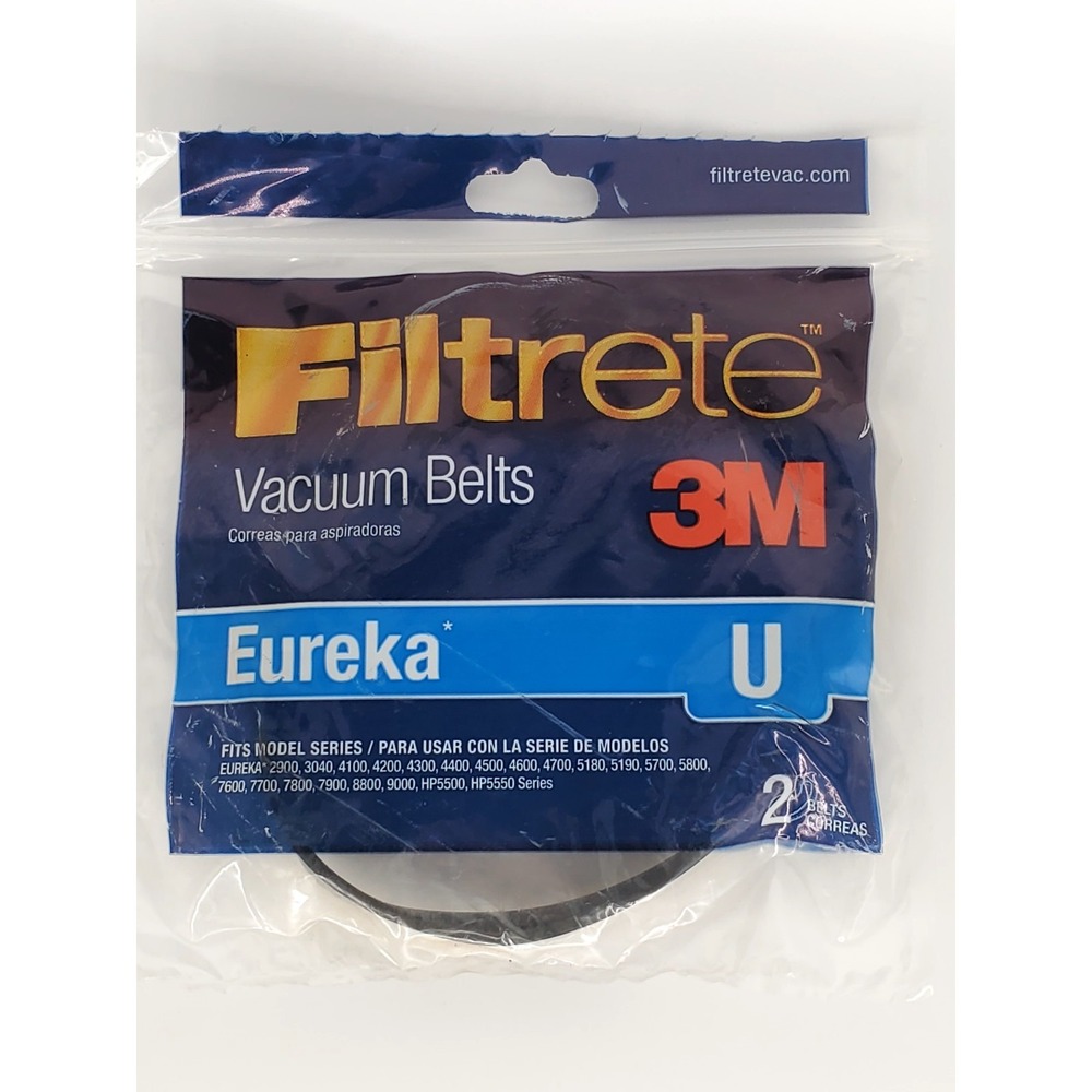 3M Filtrete‎ Eureka U Vacuum Belt * 2 Belts